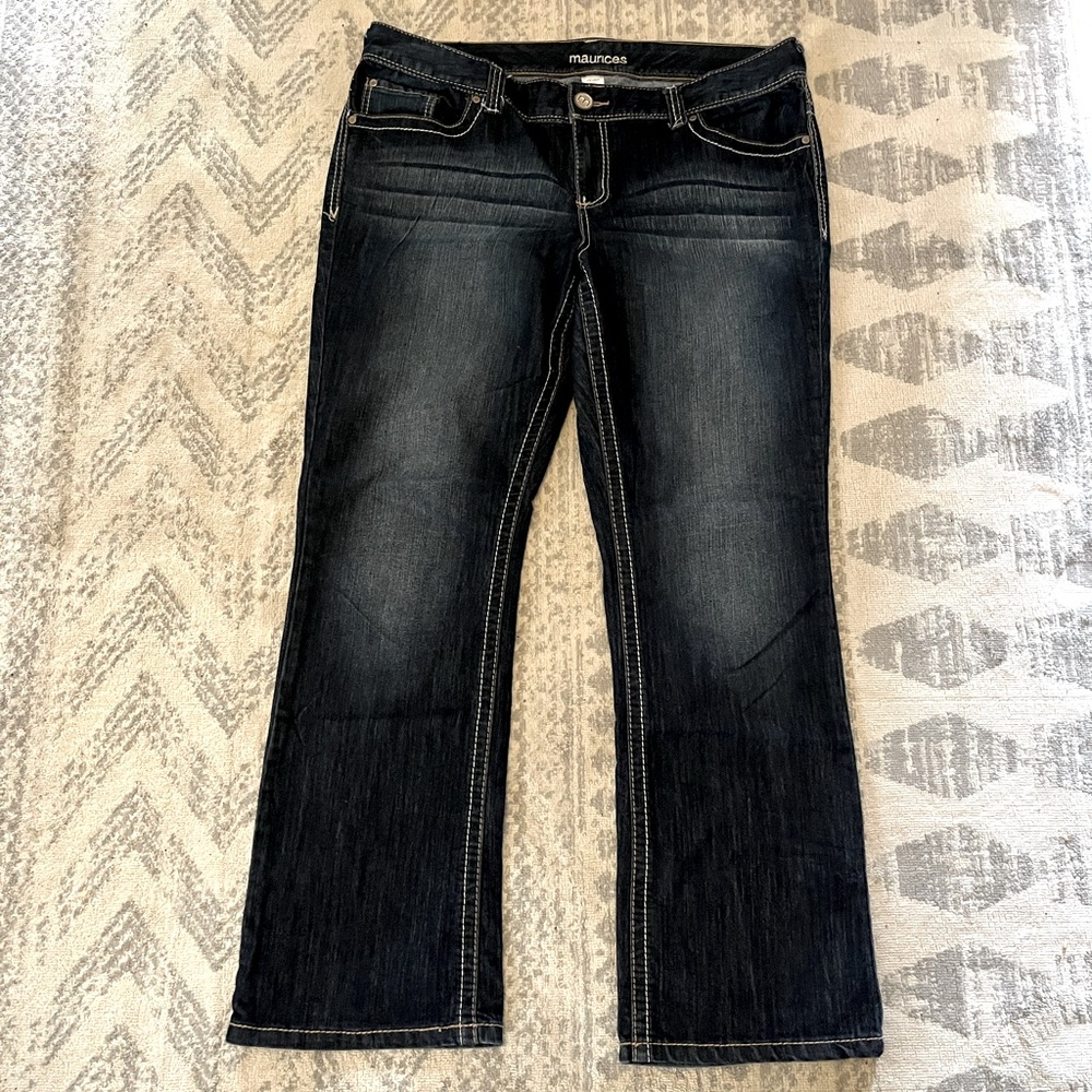 Maurice’s Ladies Boot Cut Jeans Size 18 , Dark denim, Like new